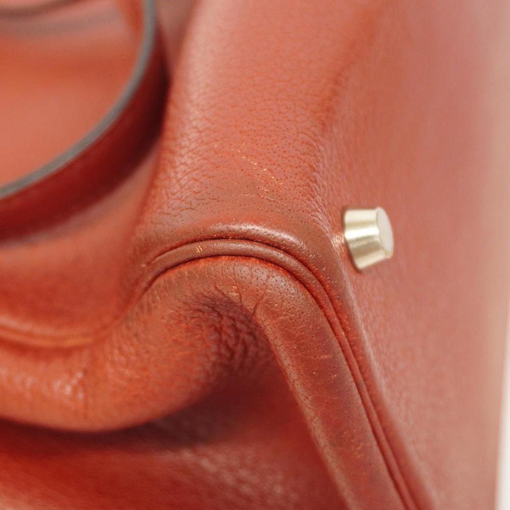 Hermes Shoulder Bag Cabana E Stamp Togo Rouge Ash Women's - Picture 6 of 11